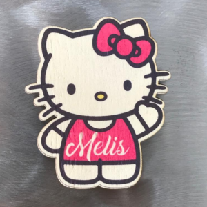 hello kitty Ahşap Magnet