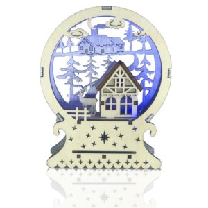 Orman Evi Ahşap Gece lambası