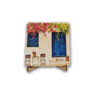 Doğal Taş Bardak Altlığı 4'lü set
