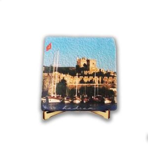 Doğal Taş Bardak Altlığı 4'lü set