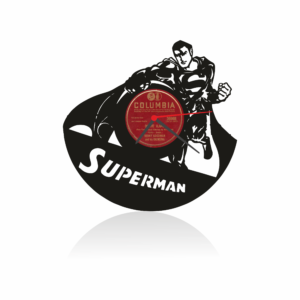 Superman Temalı Orijinal Plak Saat