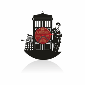 Doctor Who Temalı Orijinal Plak Saat