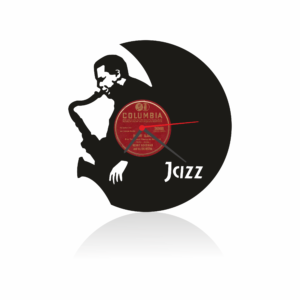 Jazz Temalı Orijinal Plak Saat