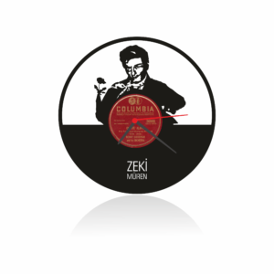 Zeki Müren Temalı Orijinal Plak Saat