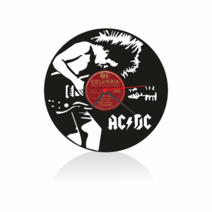 AC DC Temalı Orijinal Plak Saat