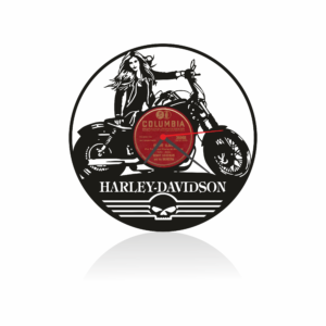 Harley Davidson Temalı Orijinal Plak Saat